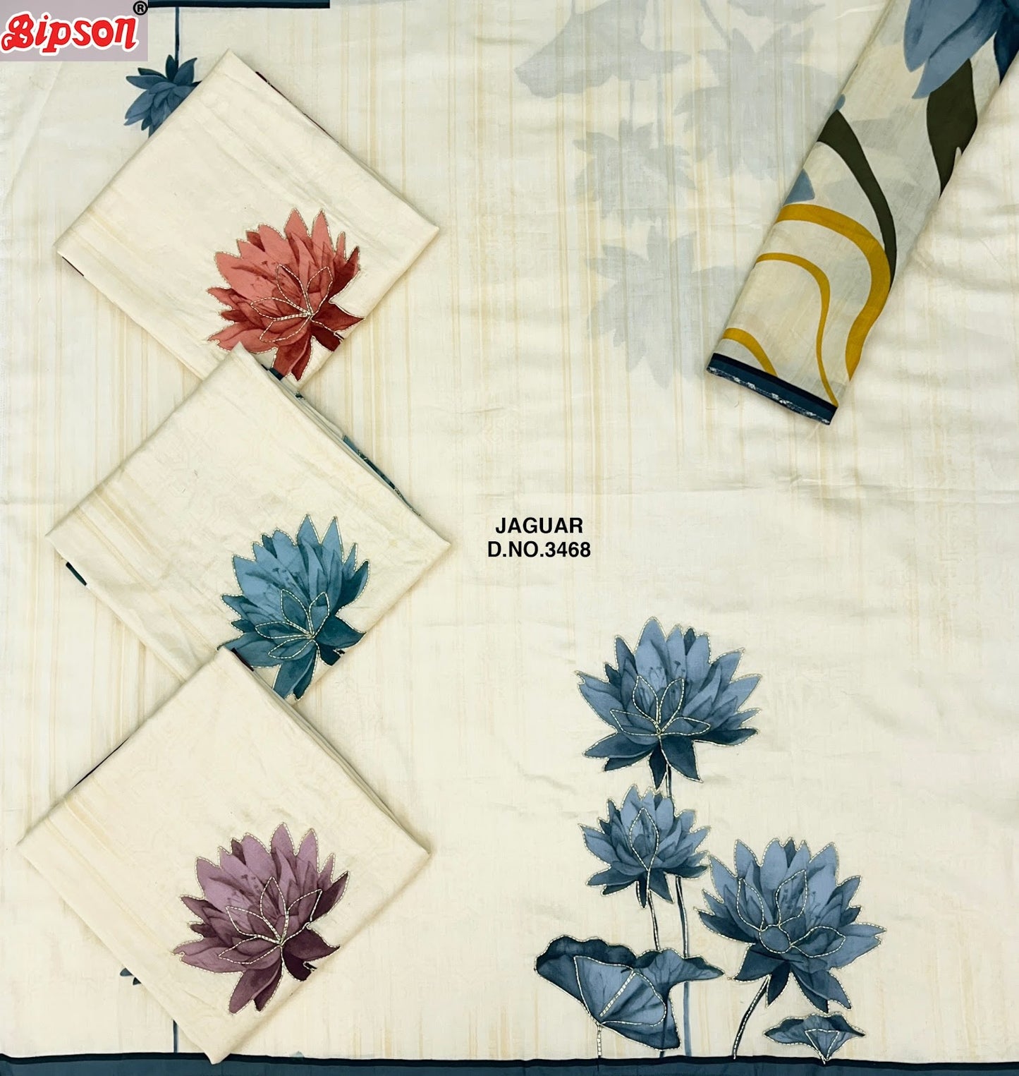 Jaguar 3468 Bipson Prints Pure Jaam Pant Style Suits Wholesale Price