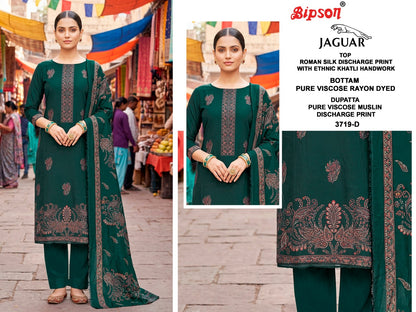 Jaguar 3719 Bipson Prints Roman Silk Pant Style Suits Wholesale Rate