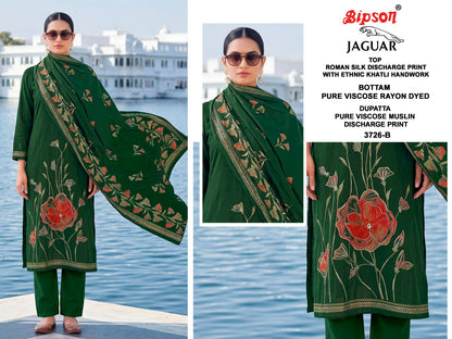 Jaguar 3726 Bipson Prints Roman Silk Pant Style Suits Supplier Ahmedabad