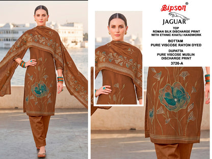 Jaguar 3726 Bipson Prints Roman Silk Pant Style Suits Supplier Ahmedabad