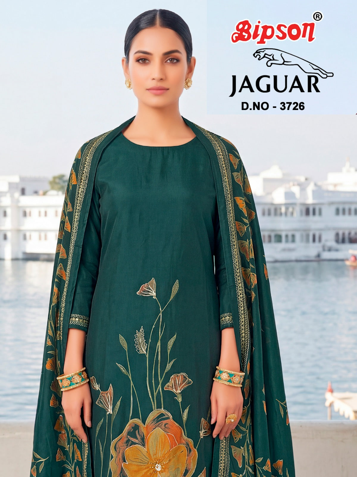 Jaguar 3726 Bipson Prints Roman Silk Pant Style Suits Supplier Ahmedabad