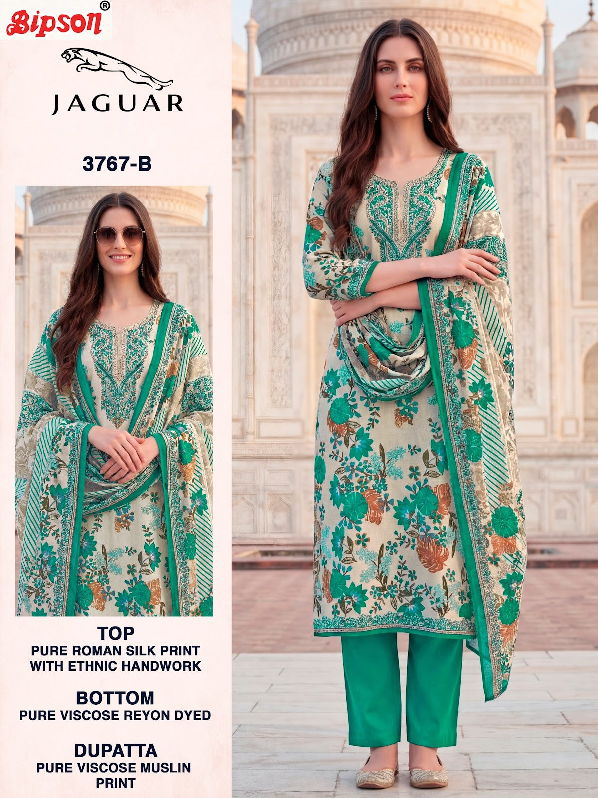 Jaguar 3767 Bipson Prints Roman Silk Pant Style Suits Supplier India