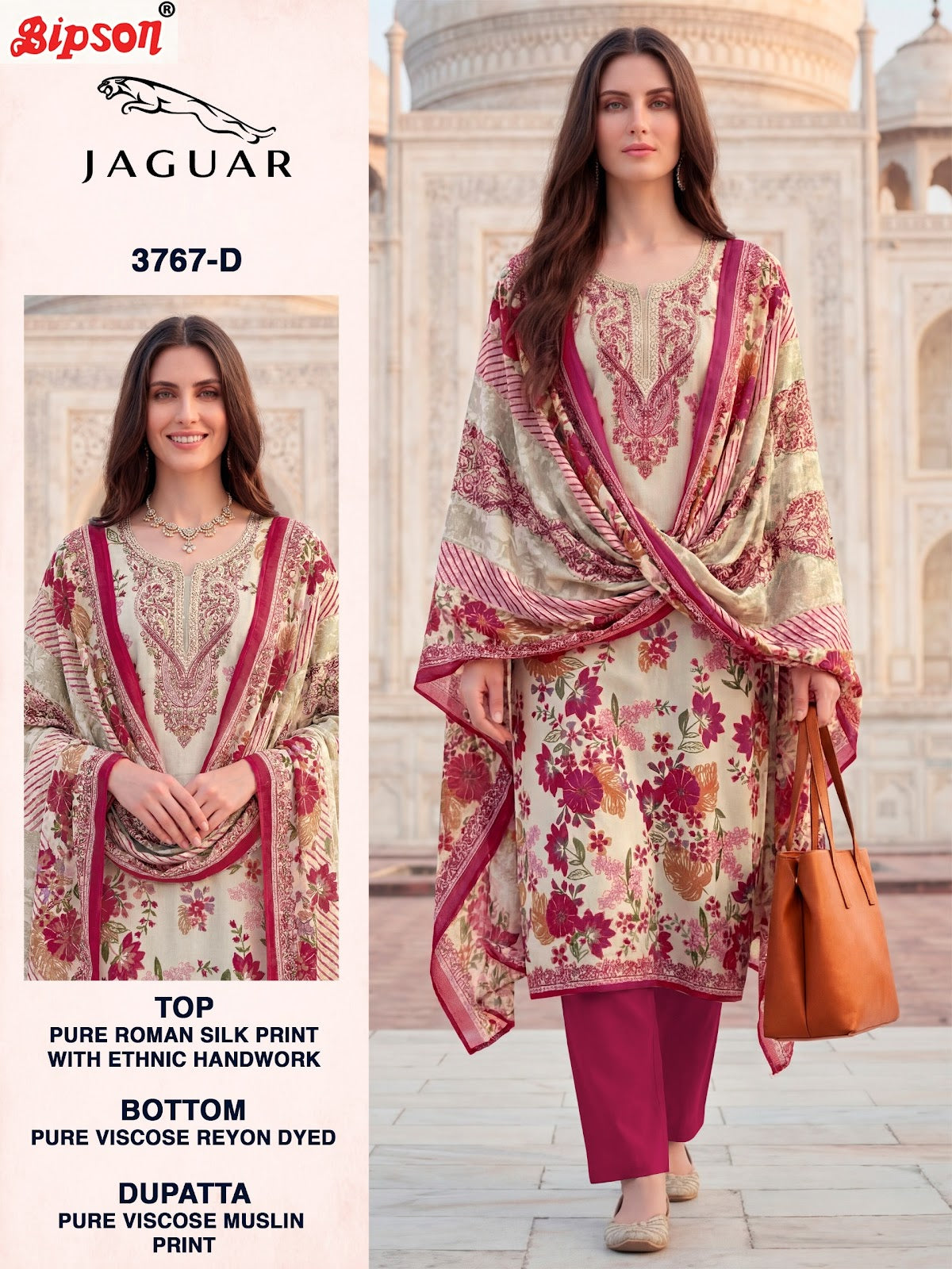 Jaguar 3767 Bipson Prints Roman Silk Pant Style Suits Supplier India