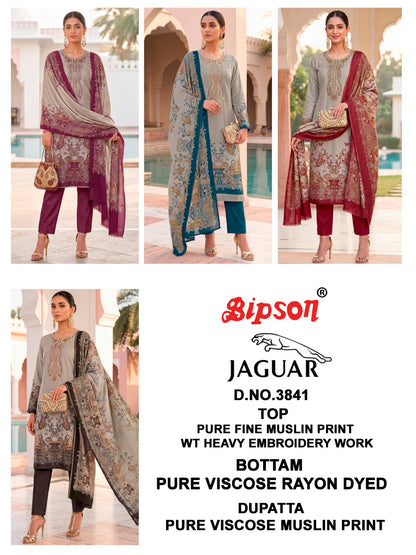 Jaguar 3841 Bipson Prints Muslin Pant Style Suits Supplier Ahmedabad