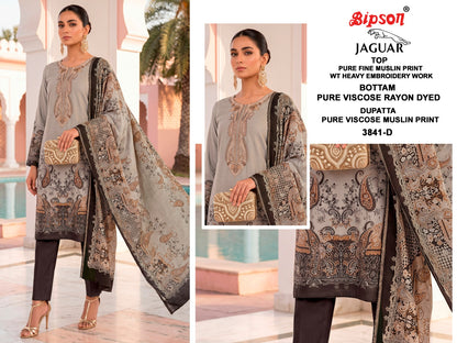 Jaguar 3841 Bipson Prints Muslin Pant Style Suits Supplier Ahmedabad