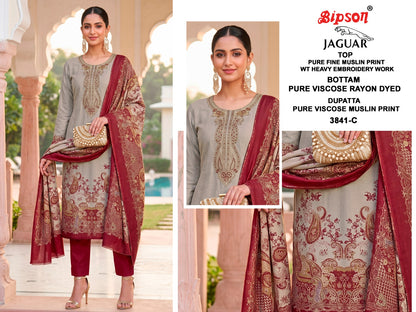 Jaguar 3841 Bipson Prints Muslin Pant Style Suits Supplier Ahmedabad