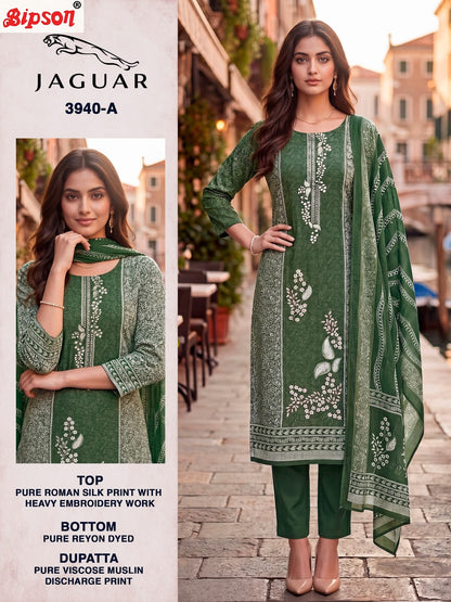 Jaguar 3940 Bipson Prints Roman Silk Pant Style Suits Supplier India
