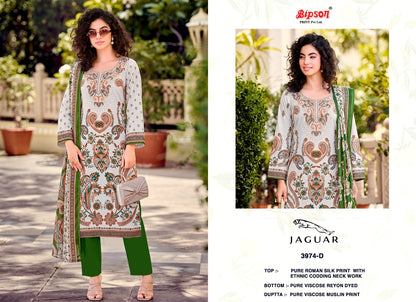 Jaguar 3974 Bipson Prints Roman Silk Pant Style Suits Wholesaler Gujarat