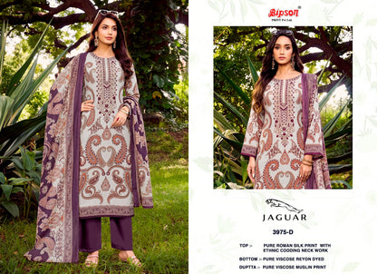 Jaguar 3975 Bipson Prints Roman Silk Pant Style Suits Exporter Gujarat