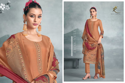 Jahaan 55682 Rakhi Fashion Bemberg Silk Pant Style Suits Manufacturer India