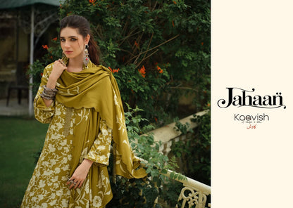 Jahaan Kaavish Viscose Pashmina Suits Wholesaler India