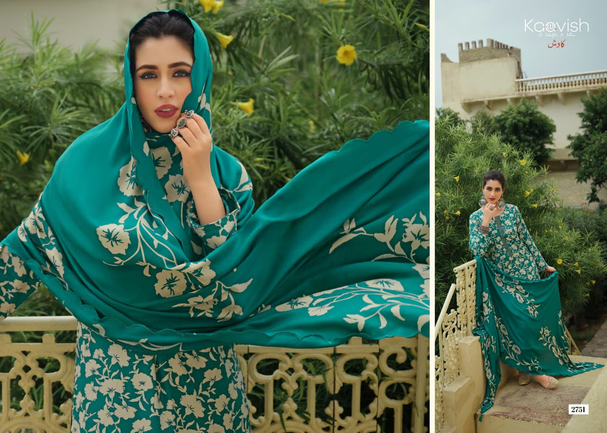 Jahaan Kaavish Viscose Pashmina Suits Wholesaler India