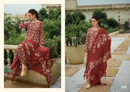 Jahaan Kaavish Viscose Pashmina Suits Wholesaler India