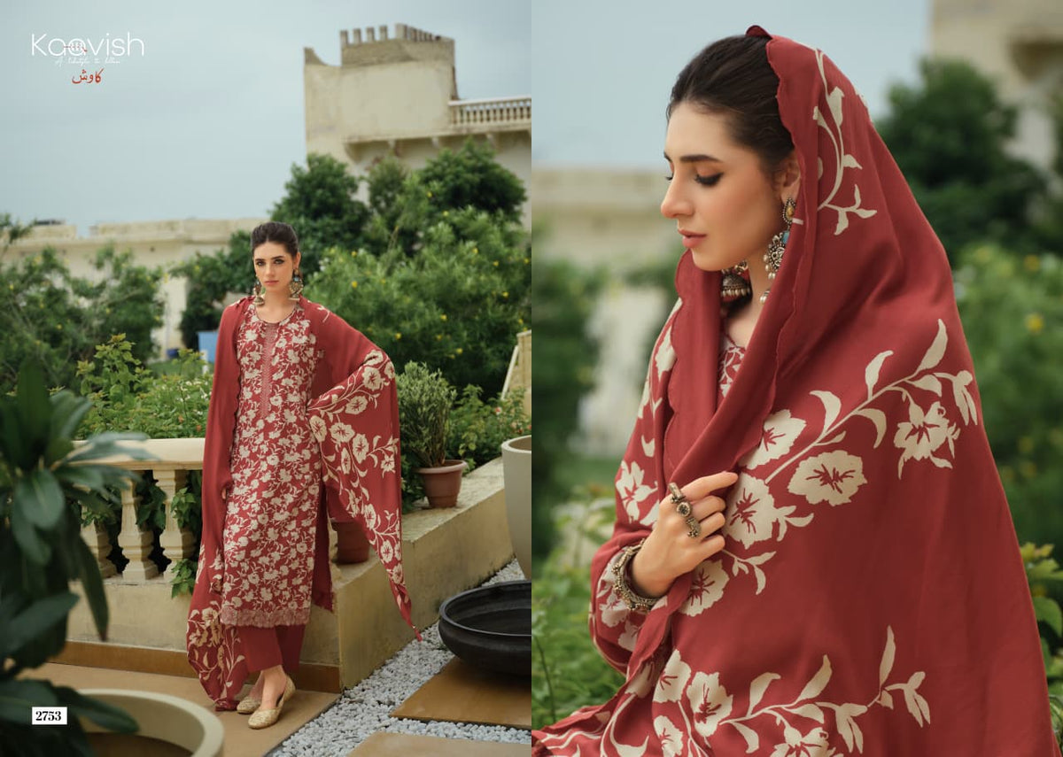 Jahaan Kaavish Viscose Pashmina Suits Wholesaler India