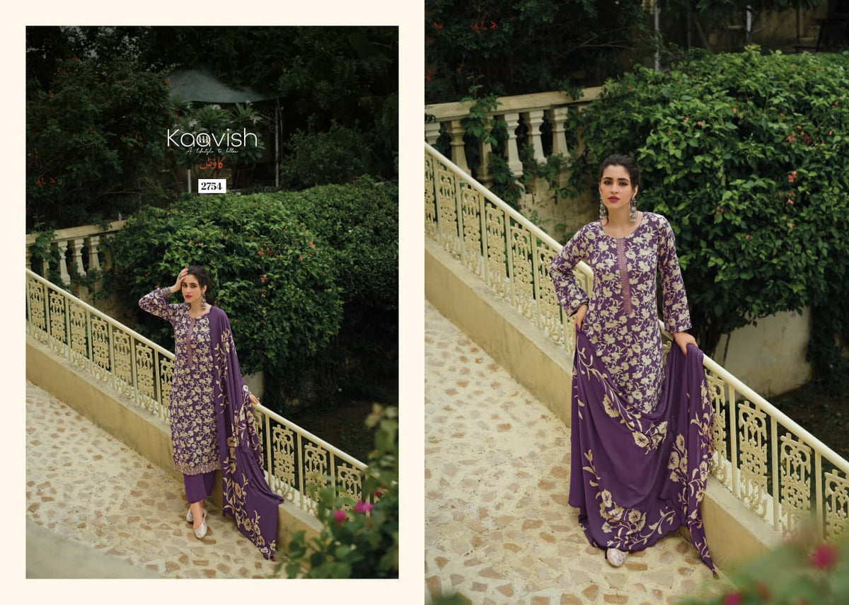 Jahaan Kaavish Viscose Pashmina Suits Wholesaler India