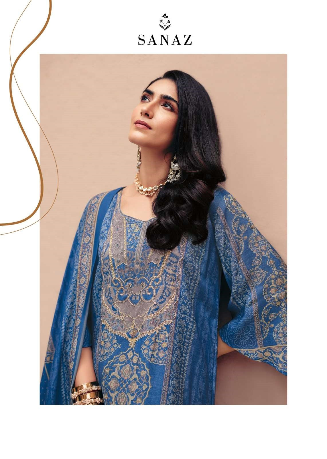 Jahaan Sanaz Viscose Muslin Pant Style Suits Wholesale Price