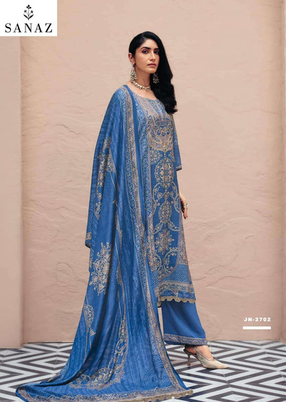 Jahaan Sanaz Viscose Muslin Pant Style Suits Wholesale Price