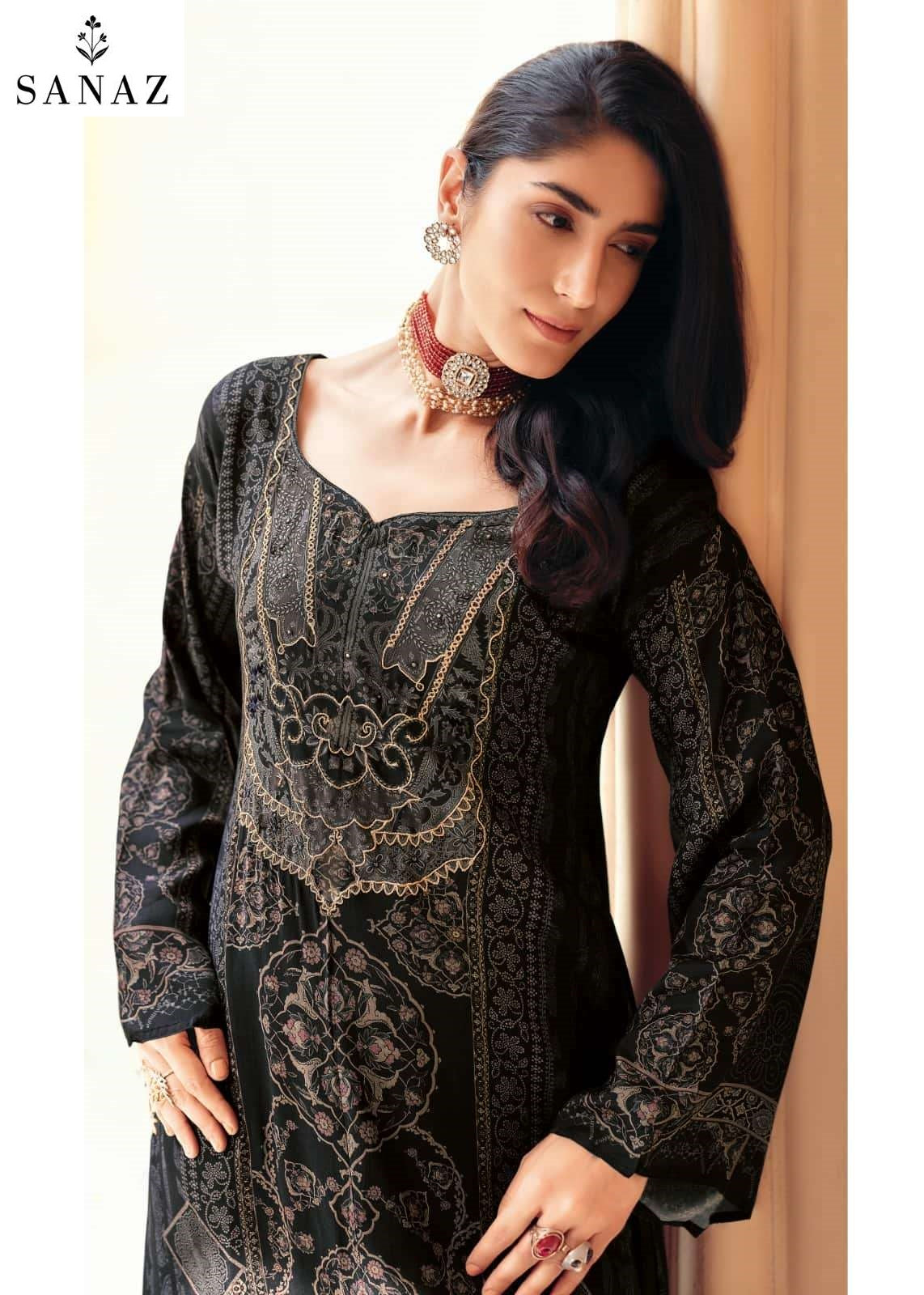 Jahaan Sanaz Viscose Muslin Pant Style Suits Wholesale Price