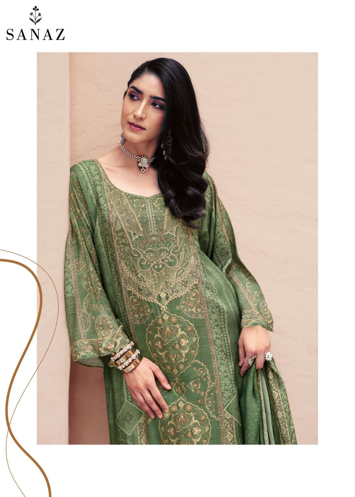 Jahaan Sanaz Viscose Muslin Pant Style Suits Wholesale Price