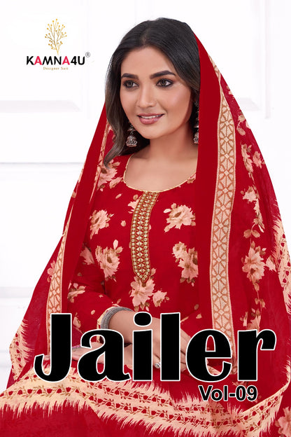 Jailer Vol 9 Kamna4U Readymade Cotton Patiyala Suits Wholesaler Ahmedabad