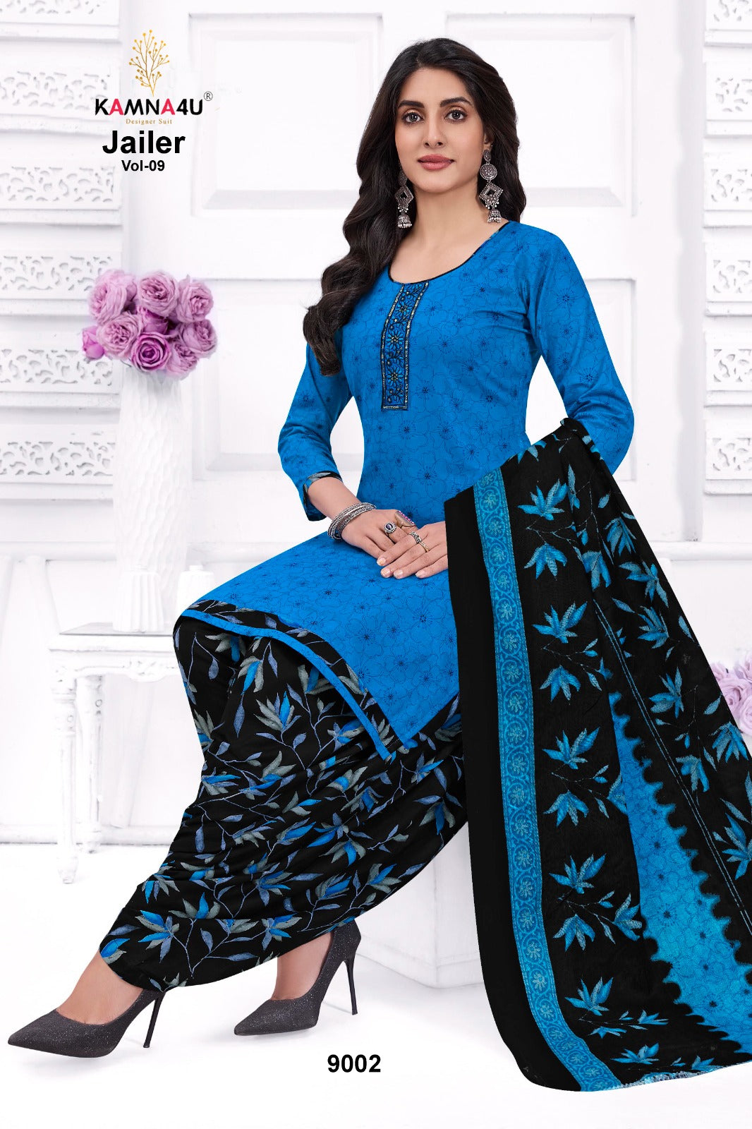 Jailer Vol 9 Kamna4U Readymade Cotton Patiyala Suits Wholesaler Ahmedabad