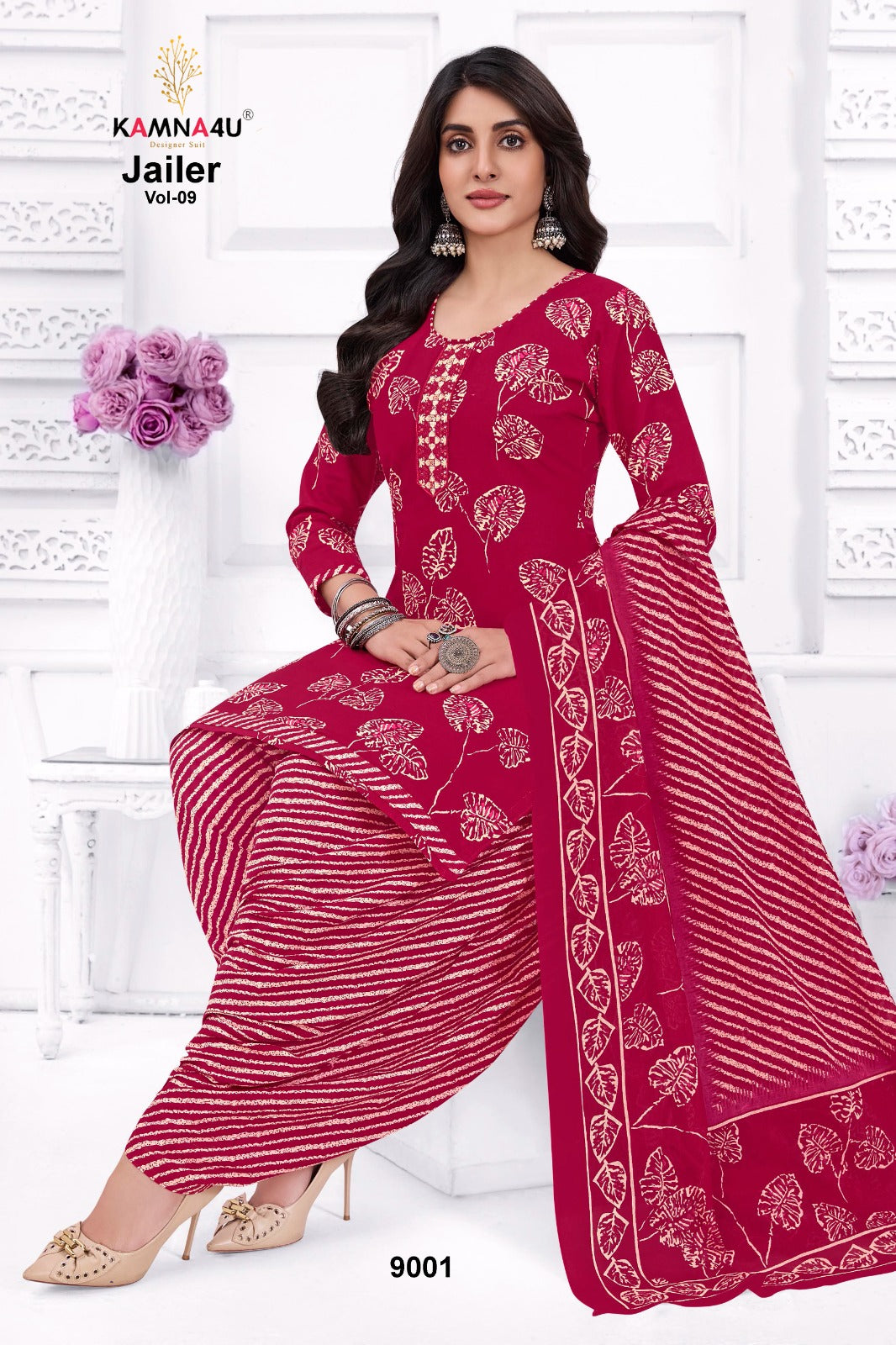 Jailer Vol 9 Kamna4U Readymade Cotton Patiyala Suits Wholesaler Ahmedabad