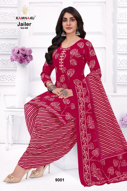 Jailer Vol 9 Kamna4U Readymade Cotton Patiyala Suits Wholesaler Ahmedabad