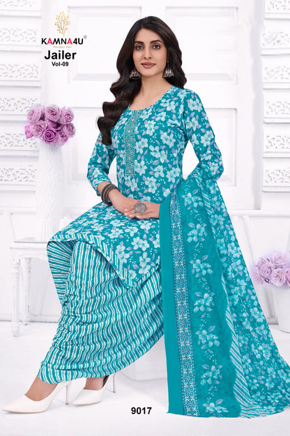 Jailer Vol 9 Kamna4U Readymade Cotton Patiyala Suits Wholesaler Ahmedabad