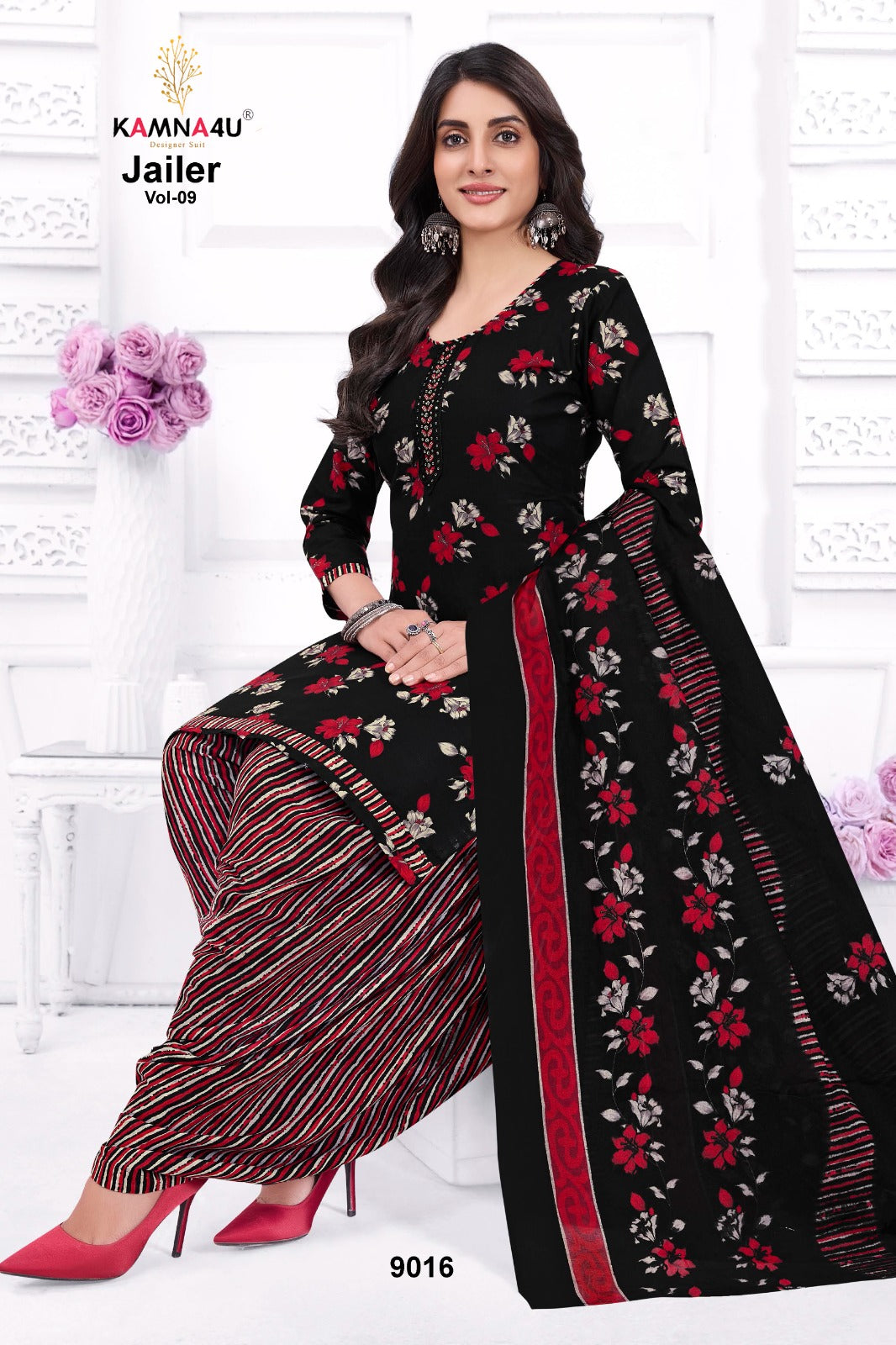 Jailer Vol 9 Kamna4U Readymade Cotton Patiyala Suits Wholesaler Ahmedabad