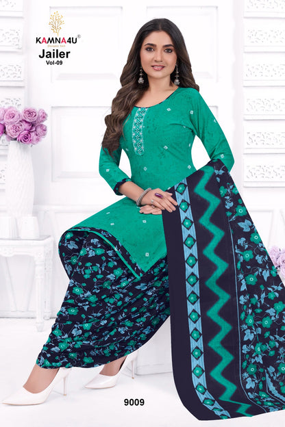 Jailer Vol 9 Kamna4U Readymade Cotton Patiyala Suits Wholesaler Ahmedabad