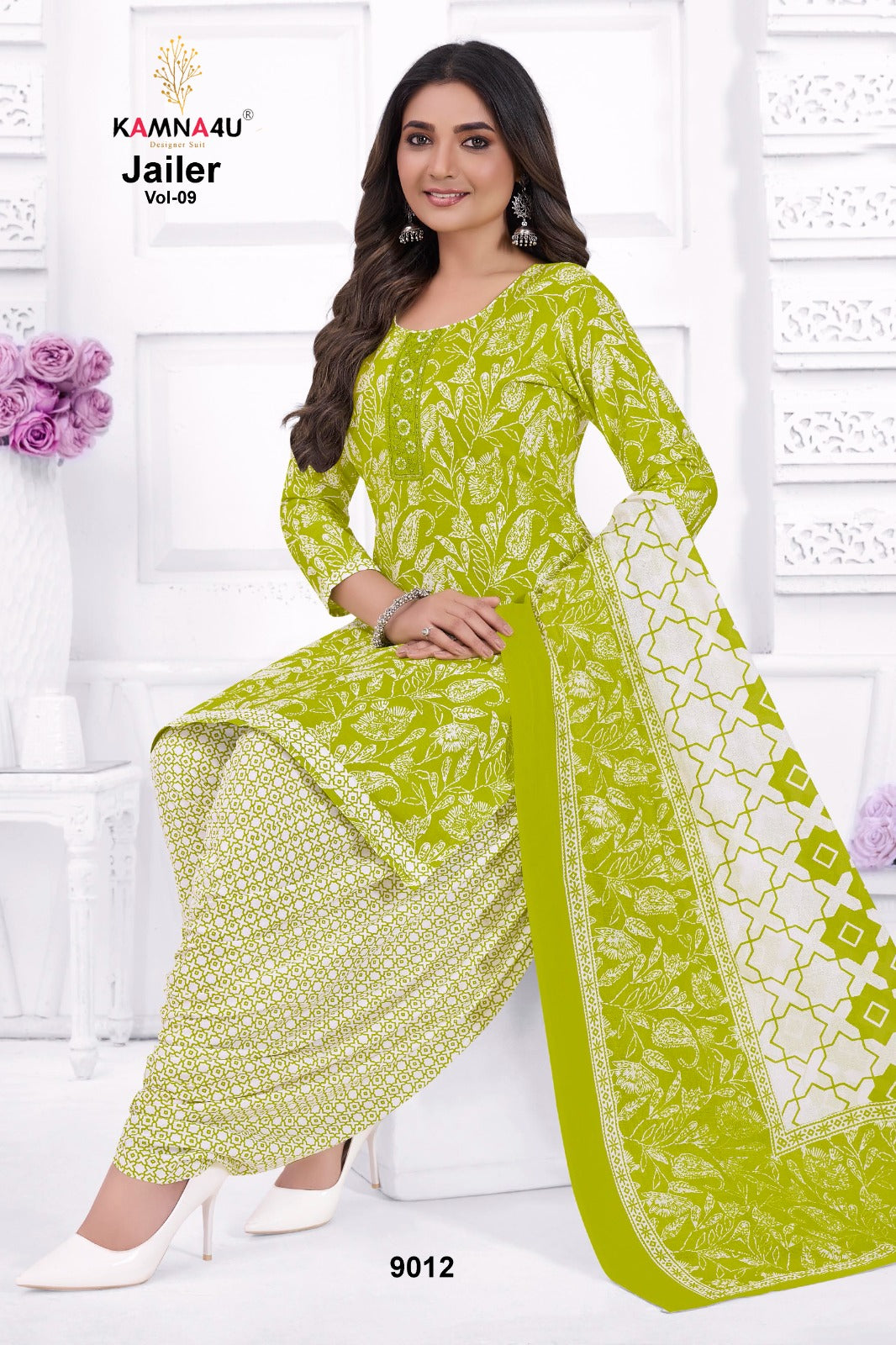 Jailer Vol 9 Kamna4U Readymade Cotton Patiyala Suits Wholesaler Ahmedabad