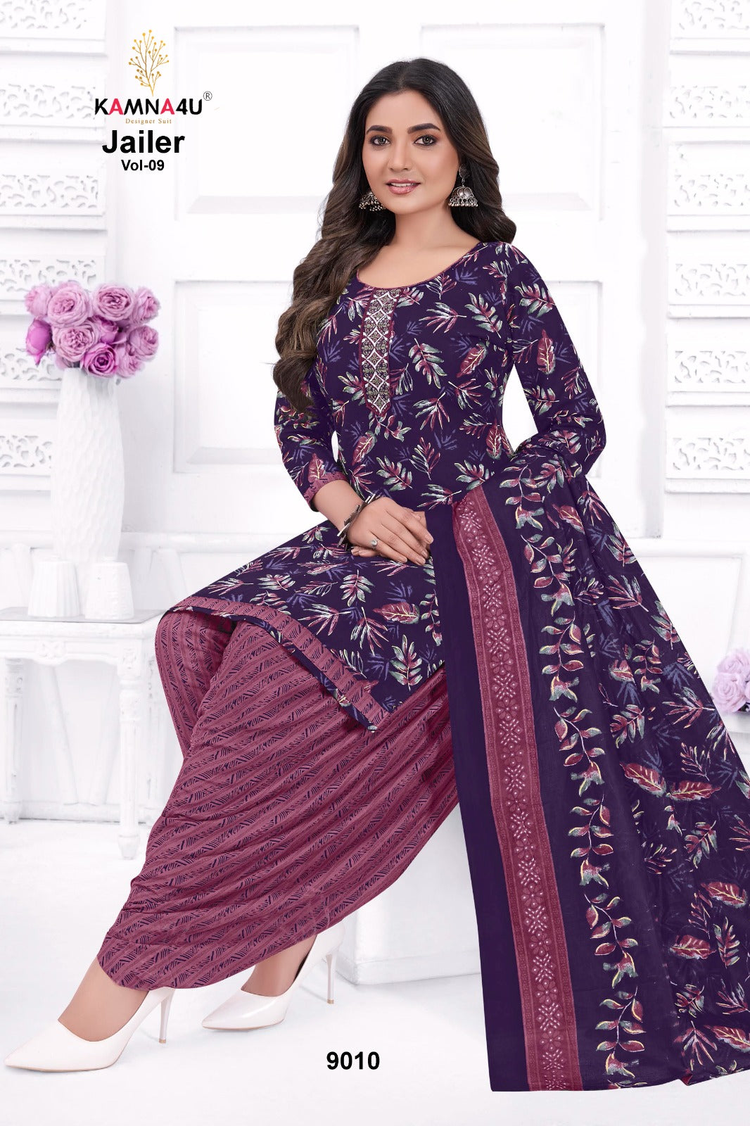 Jailer Vol 9 Kamna4U Readymade Cotton Patiyala Suits Wholesaler Ahmedabad