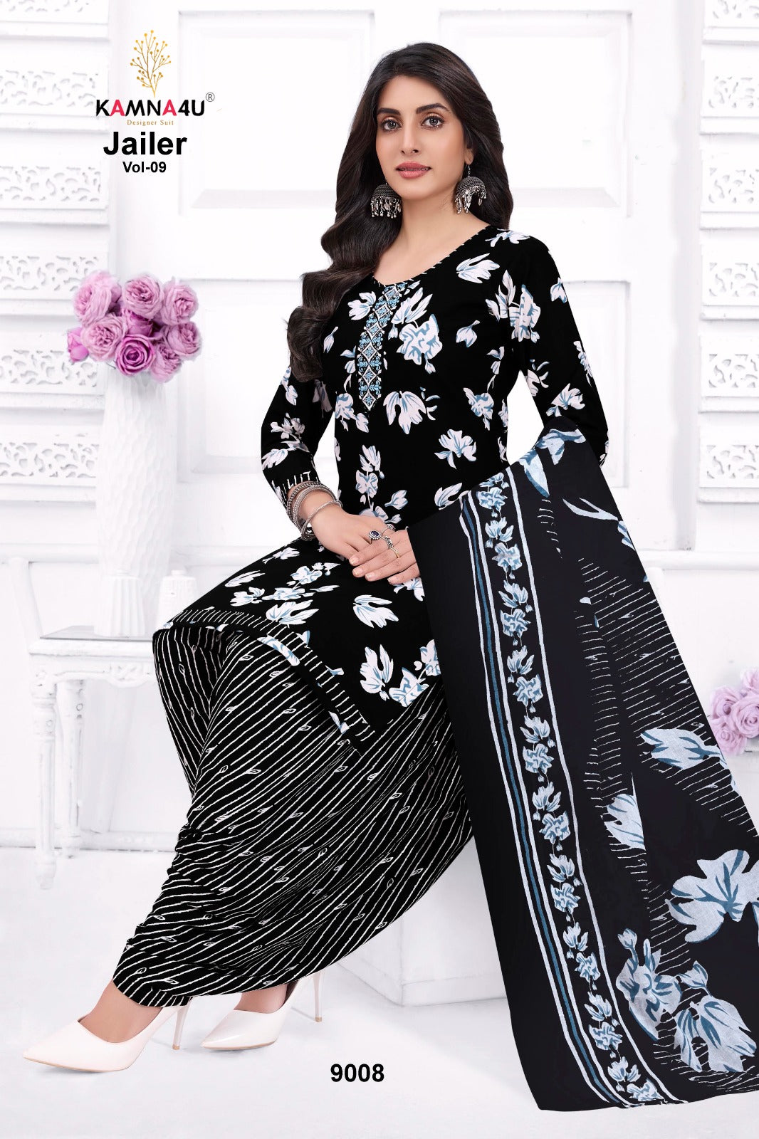 Jailer Vol 9 Kamna4U Readymade Cotton Patiyala Suits Wholesaler Ahmedabad