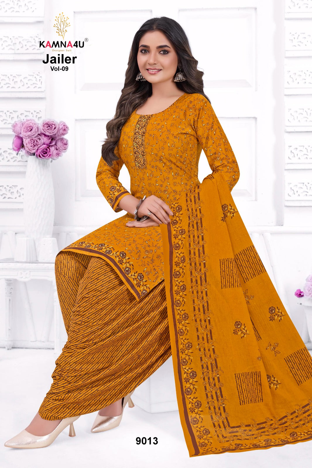Jailer Vol 9 Kamna4U Readymade Cotton Patiyala Suits Wholesaler Ahmedabad