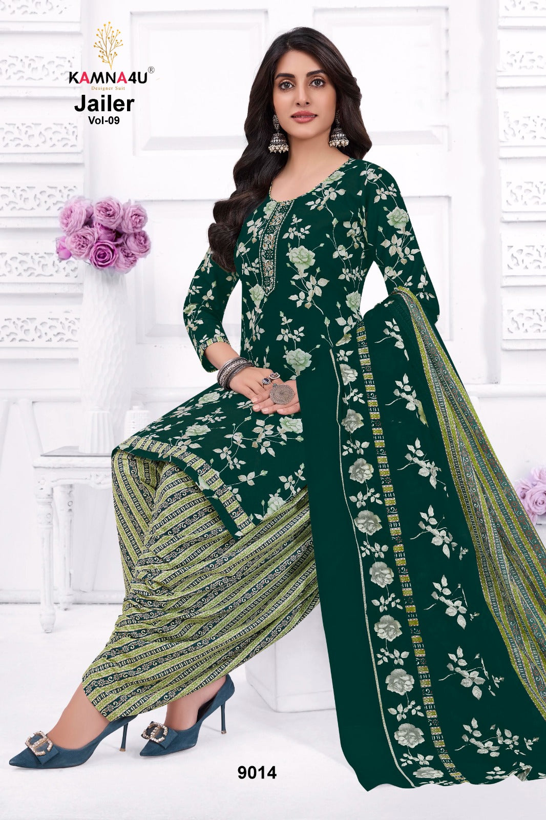 Jailer Vol 9 Kamna4U Readymade Cotton Patiyala Suits Wholesaler Ahmedabad