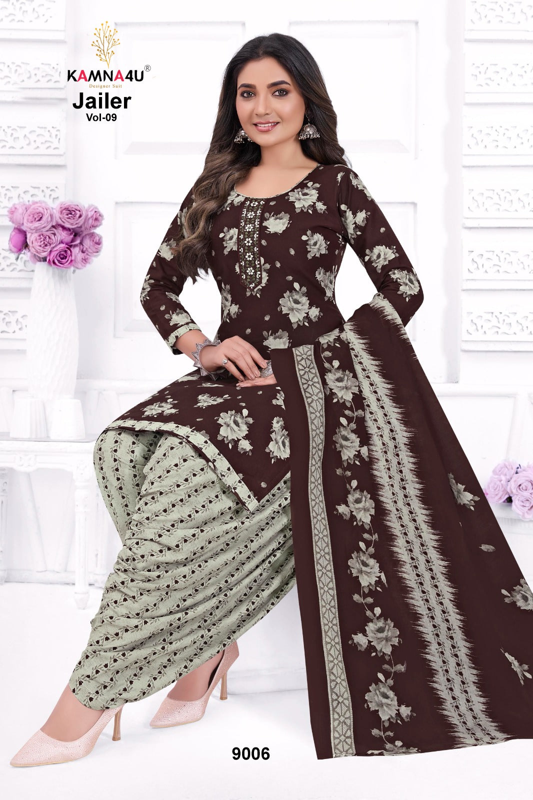 Jailer Vol 9 Kamna4U Readymade Cotton Patiyala Suits Wholesaler Ahmedabad