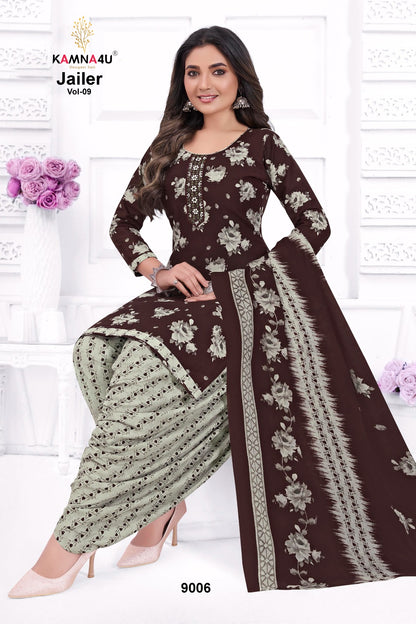Jailer Vol 9 Kamna4U Readymade Cotton Patiyala Suits Wholesaler Ahmedabad
