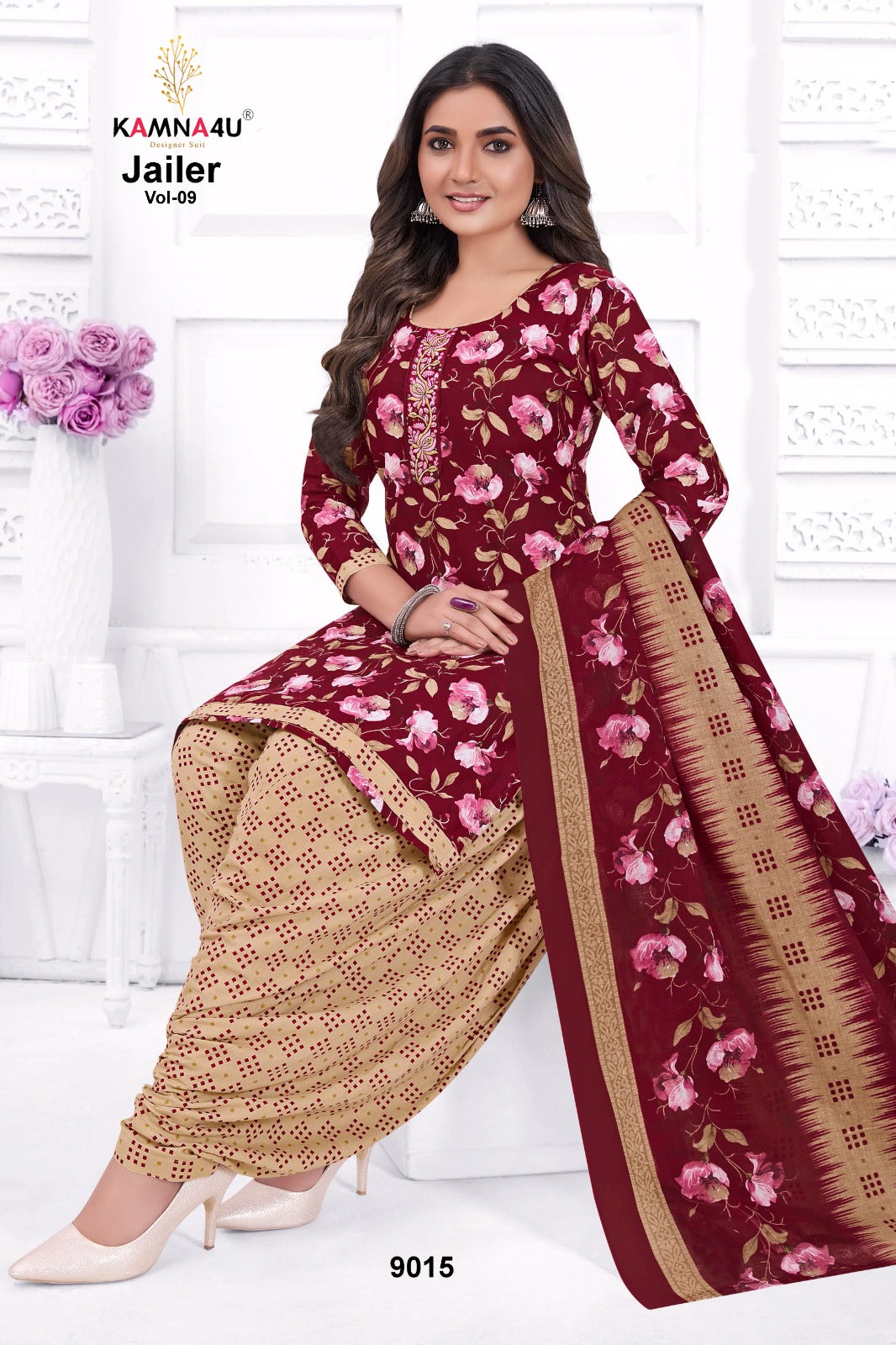 Jailer Vol 9 Kamna4U Readymade Cotton Patiyala Suits Wholesaler Ahmedabad