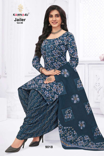 Jailer Vol 9 Kamna4U Readymade Cotton Patiyala Suits Wholesaler Ahmedabad
