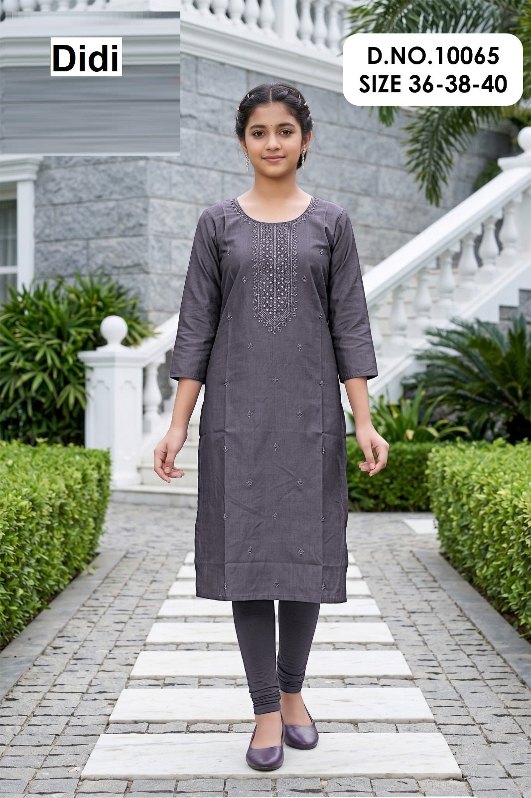 Jaimini 1 Dn 10065 Didi Gadwal Silk Girls Kurti Exporter Ahmedabad