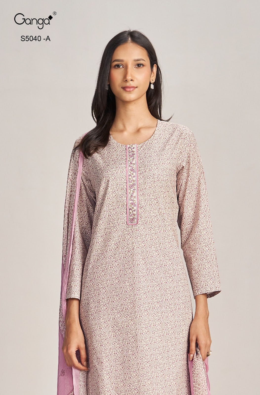 Jaimini S5040 Ganga Cotton Pant Style Suits Wholesaler Ahmedabad