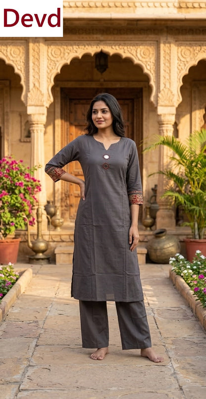 Jaipuri Collection 2008 Devd Kurti Plazzo Set Wholesale Price