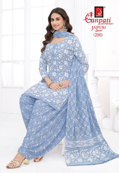 Jaipuri Patiyala Special Vol 13 Ganpati Cotton Salwar Suits Manufacturer India