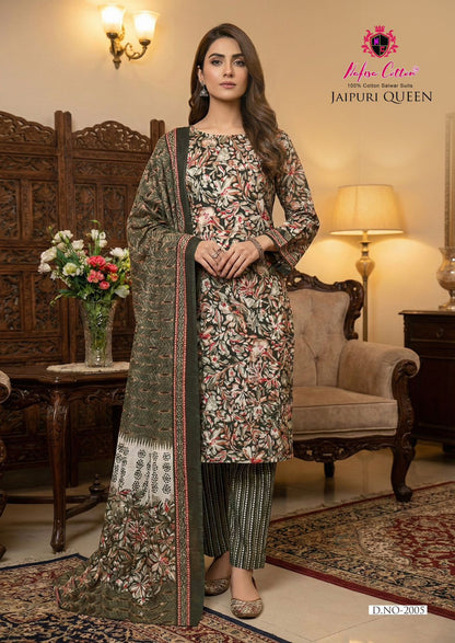 Jaipuri Queen Vol 2 Nafisa Cotton Mix Cotton Karachi Salwar Suits Wholesale