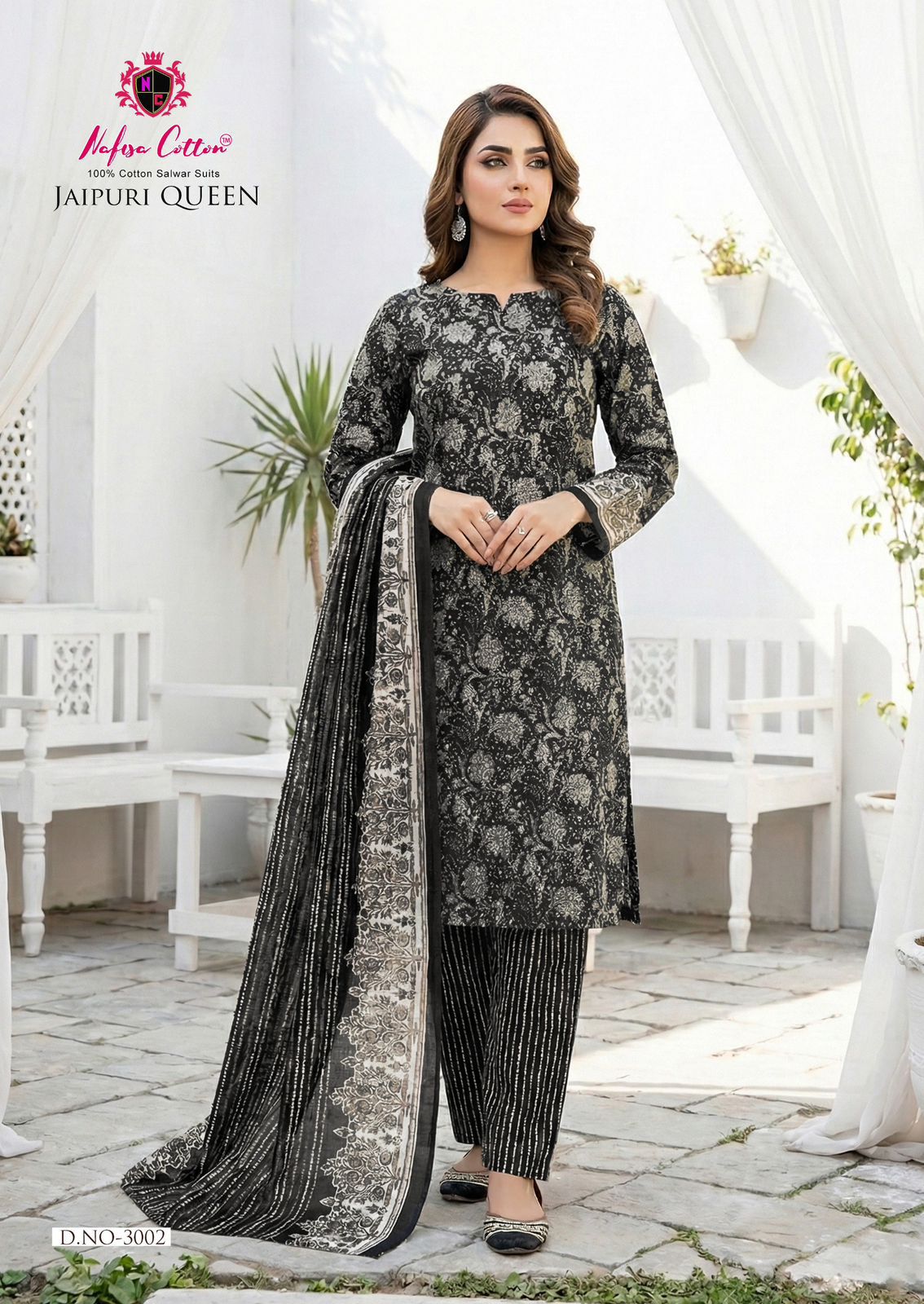 Jaipuri Queen Vol 3 Nafisa Cotton Mix Cotton Karachi Salwar Suits Wholesale Price