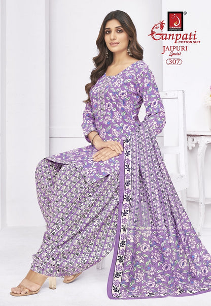 Jaipuri Special Patiyala Vol 14 Ganpati Pure Cotton Cotton Dress Material Supplier Gujarat