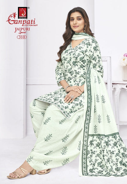 Jaipuri Special Patiyala Vol 14 Ganpati Pure Cotton Cotton Dress Material Supplier Gujarat