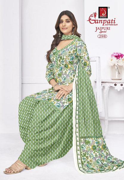 Jaipuri Special Patiyala Vol 14 Ganpati Pure Cotton Cotton Dress Material Supplier Gujarat