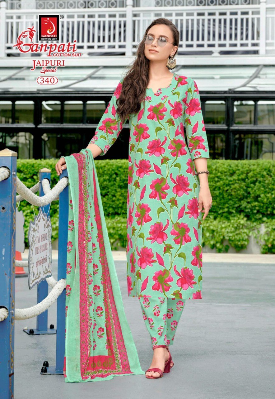 Jaipuri Special Vol 16 Ganpati Cotton Readymade Pant Style Suits Manufacturer India