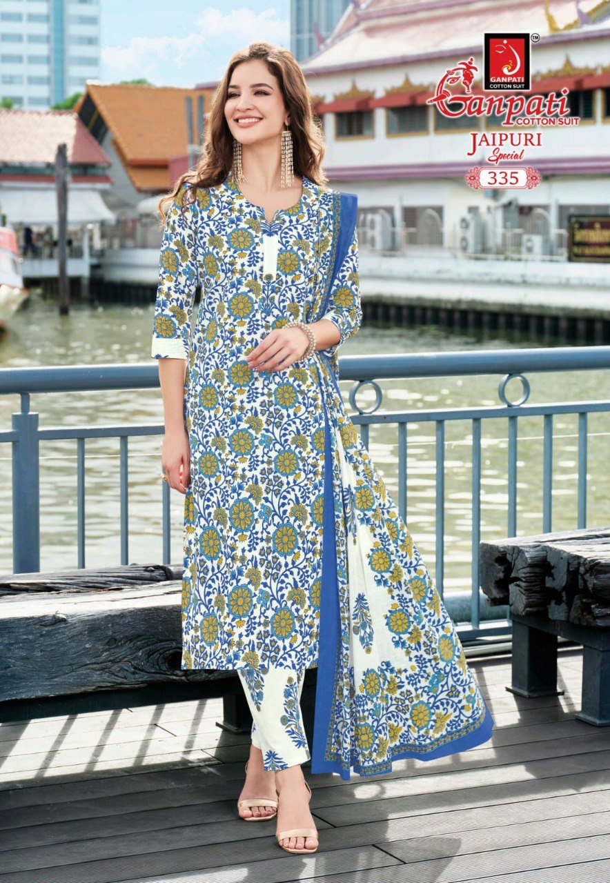 Jaipuri Special Vol 16 Ganpati Cotton Readymade Pant Style Suits Manufacturer India